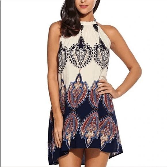 Zanzea Holter Boho Top/Dress Size Large - Picture 1 of 5